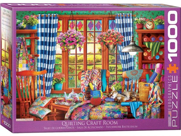 Quilting Craft Room 1000 Piece Puzzle - Eurographics