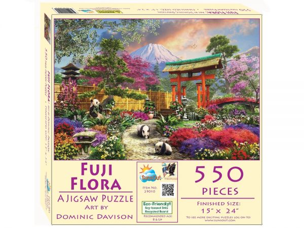 Fuji Flora 550 Piece Jigsaw Puzzle - Sunsout
