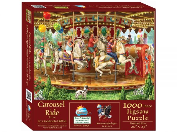 Carousel Ride 1000 Piece Jigsaw Puzzle - Sunsout