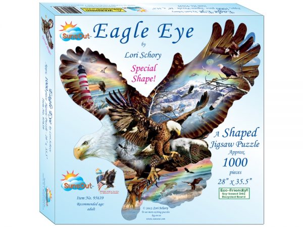 Eagle Eye 1000 Piece Shaped Jigsaw Puzzle - Sunsout