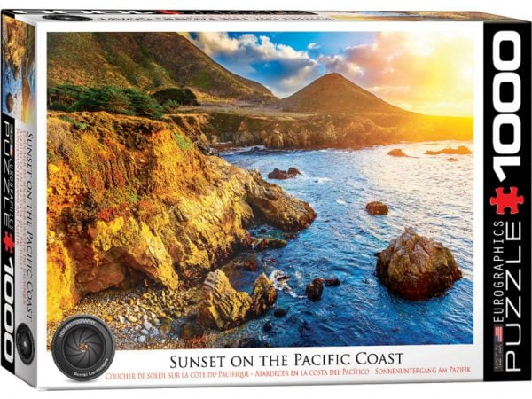 Sunset on The Pacific Coast 1000 Piece Jigsaw Puzzle