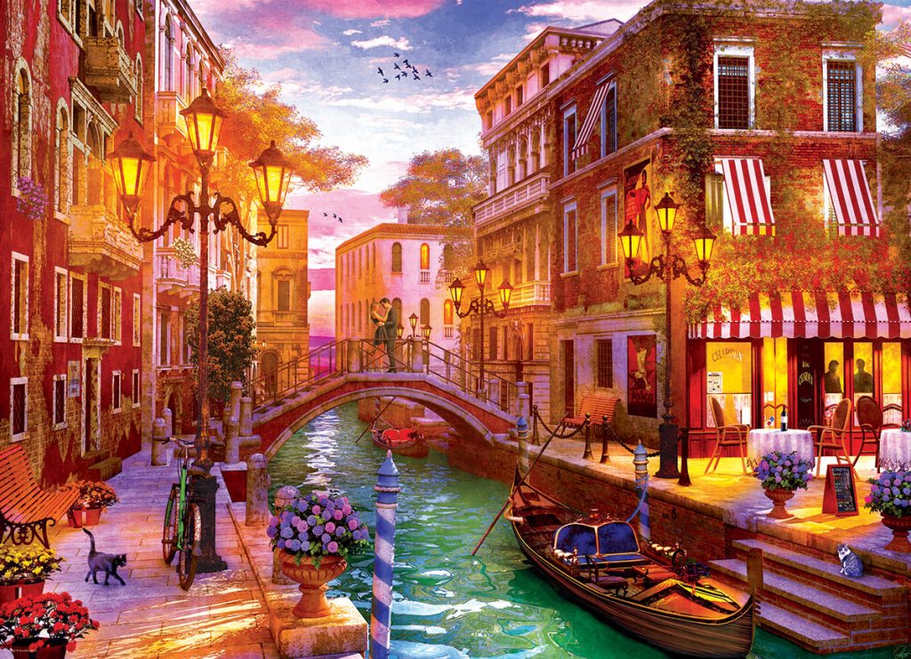 Eurographics Sunset over Venice 1000 Piece Jigsaw Puzzle