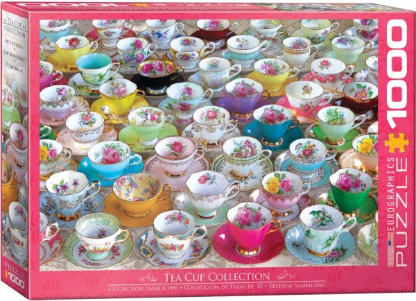 Tea Cup Collection 1000 Piece Puzzle - Eurographics