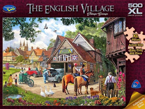 The English Village - Village Garage 500 XL Piece Puzzle - Holdson