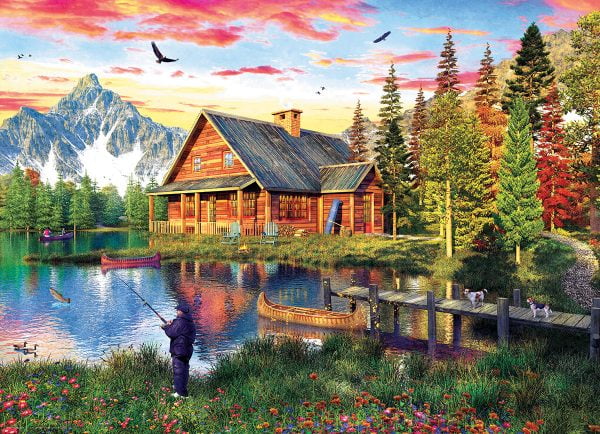 The Fishing Cabin 1000 Piece Jigsaw Puzzle