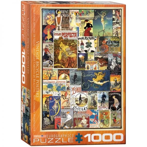 Vintage Bicycle Posters 1000 Piece Jigsaw Puzzle - Eurographics