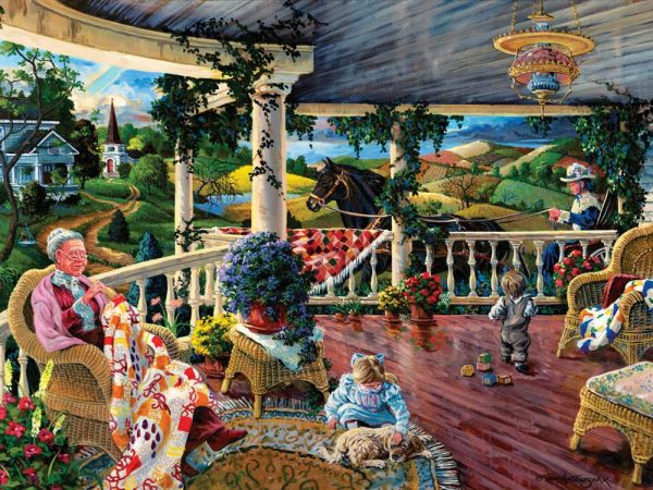 Afternoon with Grandma 1000 Piece Sunsout Jigsaw Puzzle