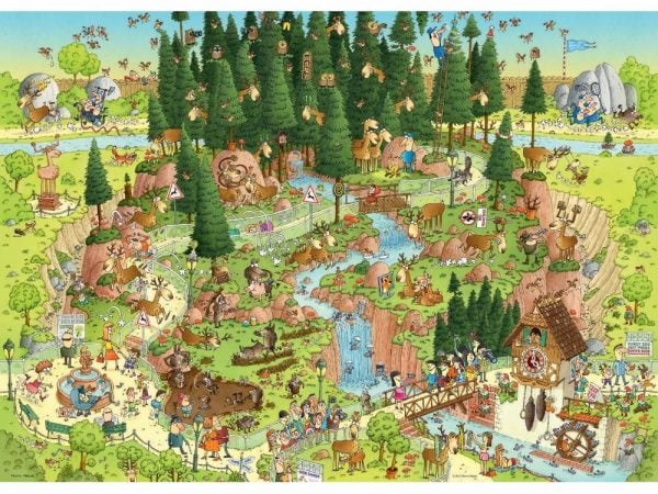 Funky Zoo - Black Forest Habitat 1000 Piece Heye Puzzle
