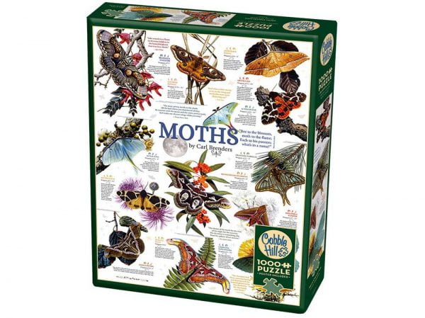 Moth Collection 1000 Piece Puzzle - Cobble Hill
