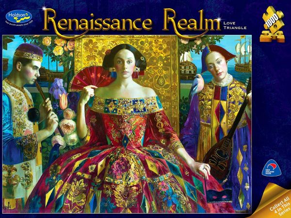 Renaissance Realm - Love Triangle 1000 Piece Jigsaw Puzzle