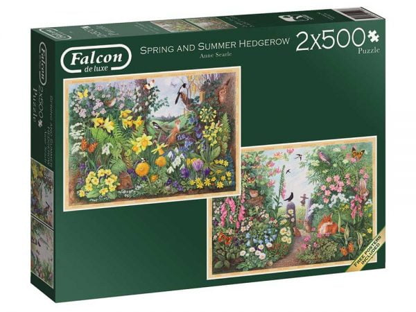 Spring and Summer Hedgerow 2 x 500 Piece Jigsaw Puzzle