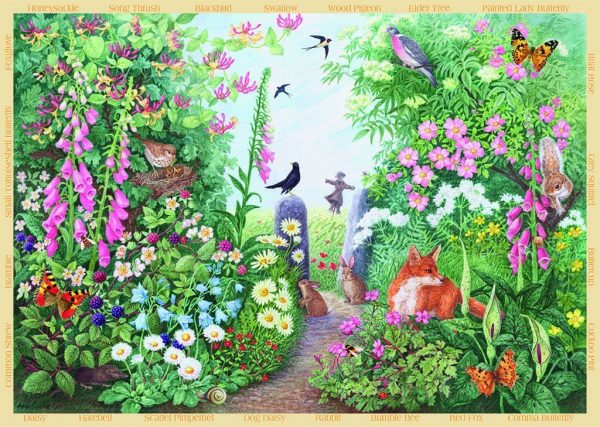 Spring and Summer Hedgerow 2 x 500 Piece Jigsaw Puzzle