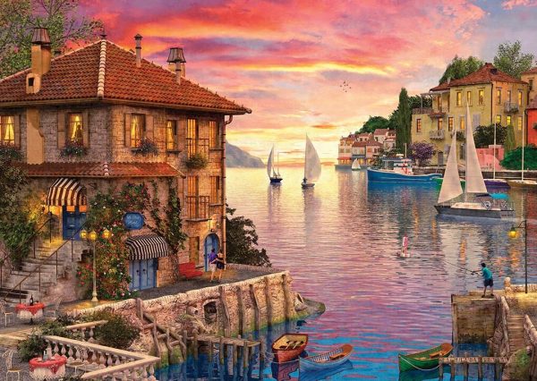 Sunsets Series 2 - Mediterranean Harbour 1000 Piece Puzzle