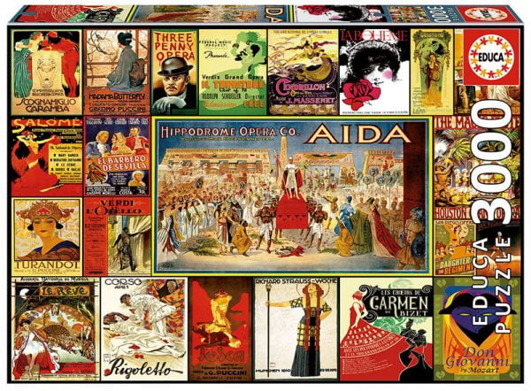 Collage of Operas 3000 Piece Educa Jigsaw Puzzle