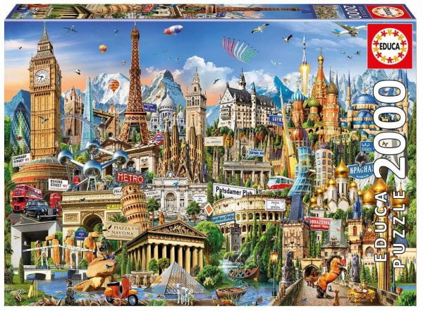 Europe Landmarks 2000 Piece Educa Jigsaw Puzzle