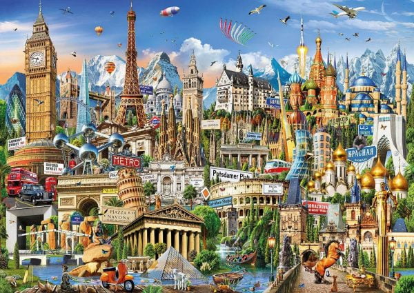 Europe Landmarks 2000 Piece Educa Jigsaw Puzzle