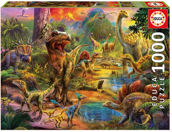 Land of the Dinosaurs 1000 Piece Educa Jigsaw Puzzle