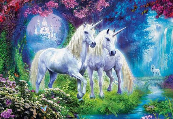 Unicorns in the Forest 500 Piece Educa Jigsaw Puzzle