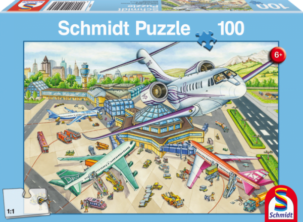 A Day at the Airport 100 Piece Jigsaw Puzzle