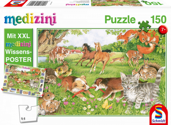 Animal Babies 150 Piece Jigsaw Puzzle