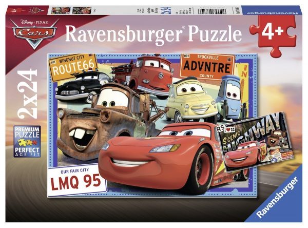 Disney Pixar Cars - Two Cars 2 x 24 Piece Puzzle