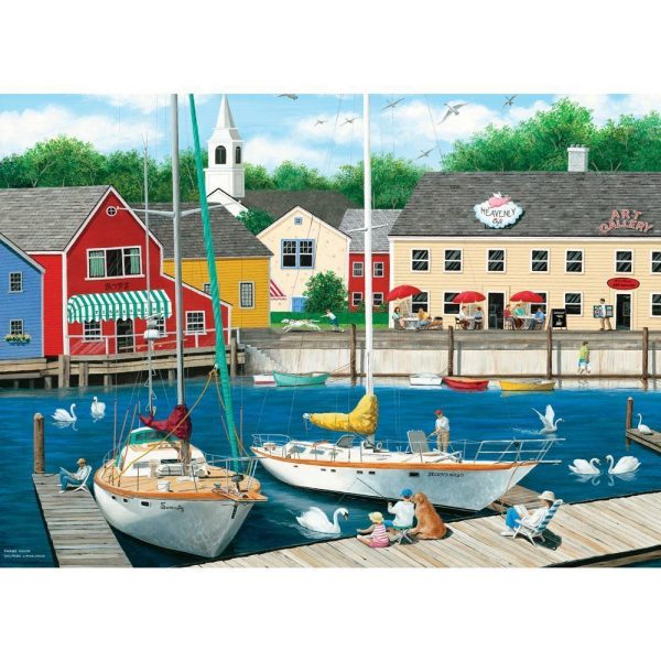 Dock of the Bay - Swans Haven 1000 Piece Jigsaw Puzzle