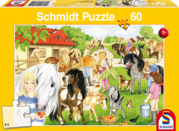 Fun at the Stables 60 Piece Schmidt Jigsaw Puzzle