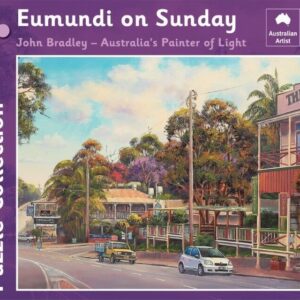 John Bradley - Eumundi on Sunday 1000 Piece Jigsaw Puzzle - Blue Opal