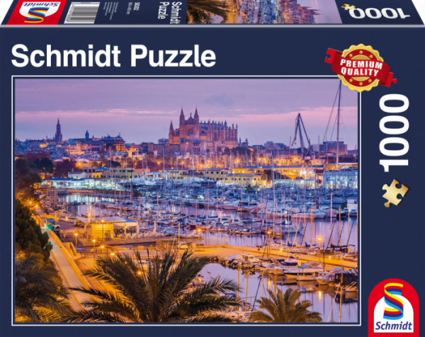 Palma De Mallorca Old Town & Harbour 1000 Piece Puzzle