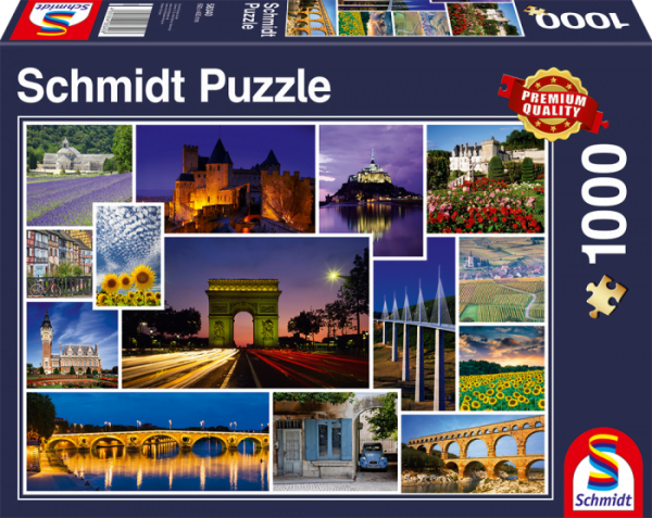 Schmidt - Take a Trip to France 1000 Piece Jigsaw Puzzle