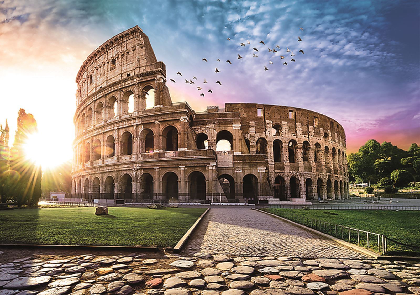 Trefl 1000 Piece Panorama Adult Rome Colosseum Theatre Large Floor Jigsaw Puzzle 