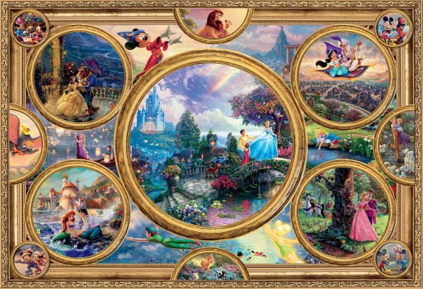 Thomas Kinkade - Disney Collage 2000 Piece Puzzle