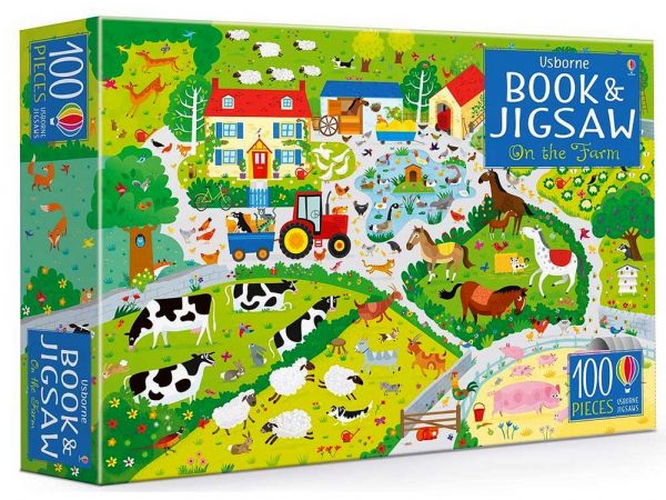Usborne Book & Jigsaw - On the Farm 100 Piece