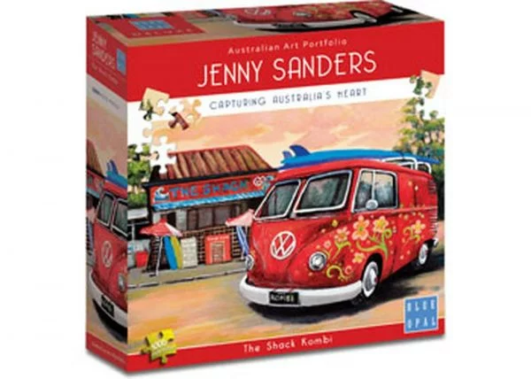 Jenny Sanders - The Shack Kombi 1000 Piece Puzzle - Blue Opal