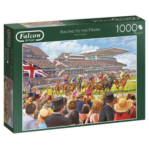Racing to the Finish 1000 Piece Jigsaw Puzzle - Falcon de luxe