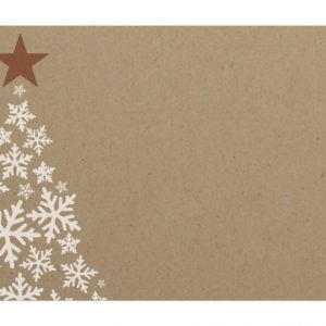 Gift Card Tag - White Star Christmas Tree