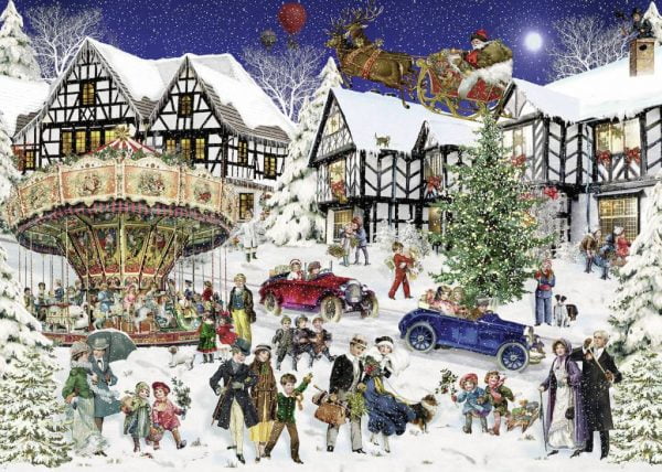Snowy Village 1000 Piece Jigsaw Puzzle - Ravensburger