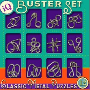 Cheatwell - IQ Buster Set of 12 Metal Puzzles