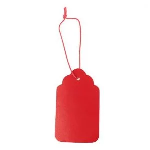 Gift Tag - Brilliant Red