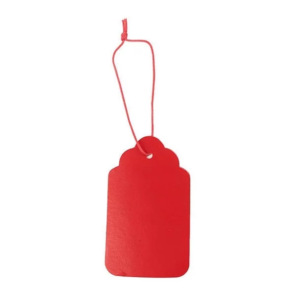 Gift Tag - Brilliant Red