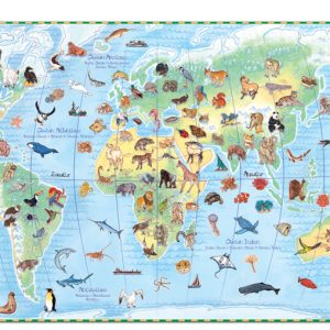 Observation Puzzle - Worlds Animal 100 Piece - Djeco