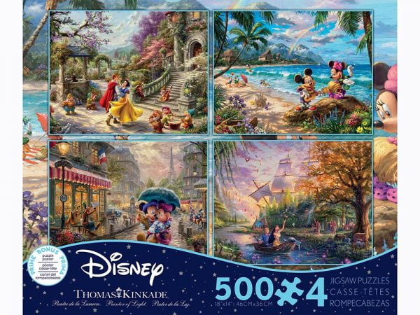 Thomas Kinkade 4-in-1 Multi Pack Puzzles (500 Piece Each