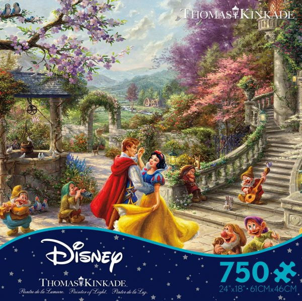 Thomas Kinkade Disney Snow White Dancing in the Sunlight 750 Piece Puzzle