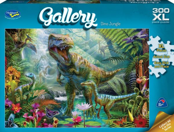 Gallery 5 - Dino Jungle 300 XL Piece Jigsaw Puzzle - Holdson