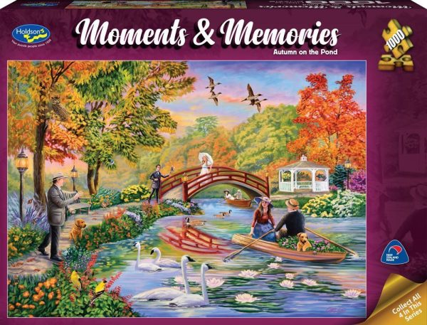 Moments & Memories - Autumn on the Pond 1000 Piece Jigsaw Puzzle - Holdson