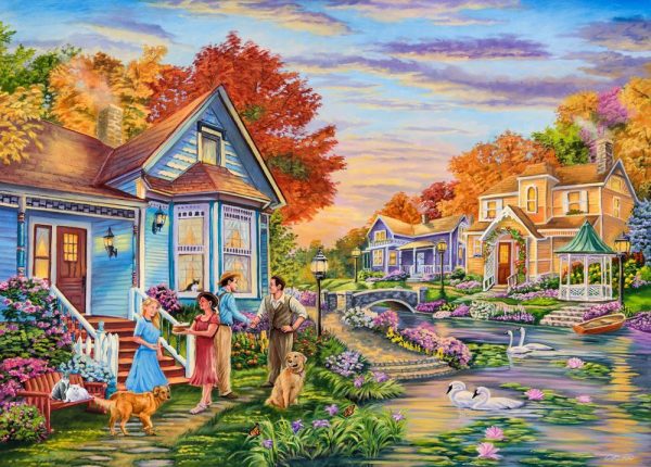 Moments & Memories - Welcome Neighbors 1000 Piece Jigsaw Puzzle Holdson