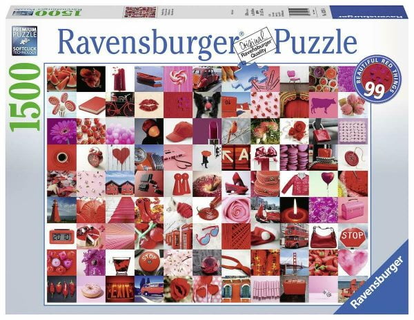 99 Beautiful Red Things 1000 Piece Jigsaw Puzzle - Ravensburger
