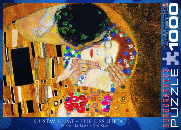 Klimt - The Kiss (Detail) 1000 Piece Jigsaw Puzzle - Eurographics