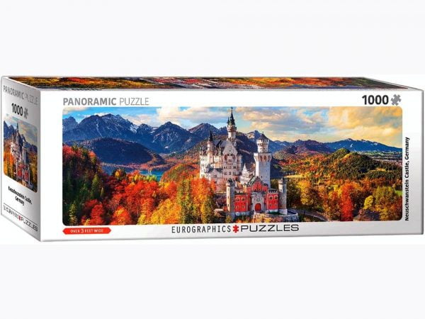 Neuschwanstiein in Autumn 1000 Piece Panoramic Puzzle - Eurographics