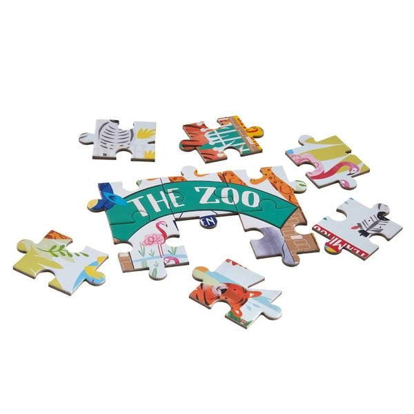 The Zoo 80 Piece 'Lead' Shaped Jigsaw Puzzle - Floss & Rock